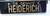 Image of Placas de aluminio fundo preto e letras douradas