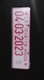 Placas de aluminio Branca e letras rosa rose. - comprar online