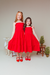 Vestido Infantil Luxo Três Marias Vermelho - Sementinha Loja Infantil - Vestindo amor, compartilhando alegria!