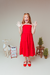 Vestido Infantil Luxo Três Marias Vermelho - comprar online
