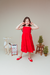 Vestido Infantil Luxo Três Marias Vermelho