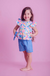 Conjunto Infantil Onça De Cores