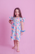 Vestido Infantil Onça de Cores - Sementinha Loja Infantil - Vestindo amor, compartilhando alegria!