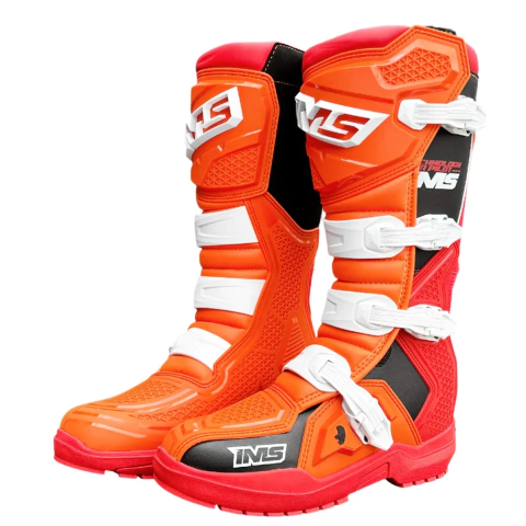 BOTA IMS ROBUST INJETADA -LARANJA/VERMELHO