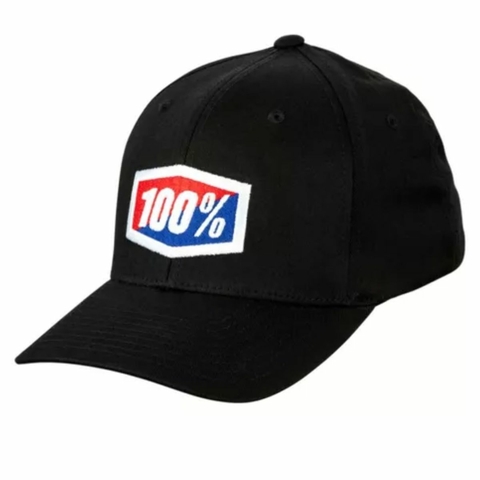 BONE 100% OFFICIAL FLEX FIT (IMPORTADO) PRETO P/M