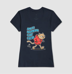 Anti Human Cat Club - Camiseta - Bola de Pelo