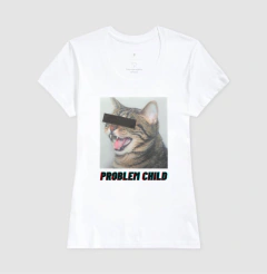 Gato Tigrado “Problem Child” - Camiseta na internet