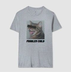 Gato Tigrado “Problem Child” - Camiseta na internet