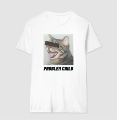 Gato Tigrado “Problem Child” - Camiseta