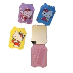 Espelho de Bolsa com Pente Hello Kitty (1 unidade) - comprar online