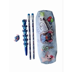 Kit Escolar Stitch 5 peças - Polvomagicopapelariafofa