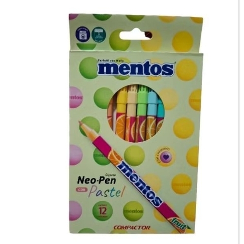 Hidrográfica Neo Pen MENTOS C/12 CORES PASTEIS