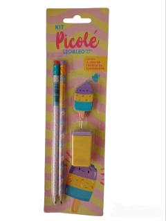 kit escolar com 4 peças - Leo &Leo