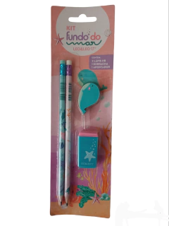 kit escolar com 4 peças - Leo &Leo