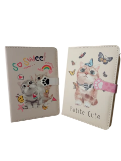 Caderno fofo com fecho em imã - Cats Cute (unidade)