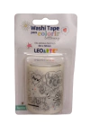Washi tape Lettering para colorir - Léo & Léo