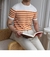 Camiseta listrada moderna e combinada de manga curta masculina - loja online