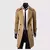 novo blusão trespassado masculino longo moda fino na internet