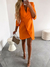 Vestido casual multicolorido solto de manga comprida com renda - comprar online
