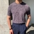 Camiseta De Malha De Manga Curta Verão Masculina Leve Em Torno Do Pescoço Fina - loja online