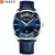 CURREN-Relógios Quartzo Masculino com pulseira de couro, relógios de pulso mas - comprar online