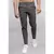 Calça de bolso monocromática masculina, calça diária, comprimento total na internet