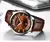 CURREN-Relógios Quartzo Masculino com pulseira de couro, relógios de pulso mas - loja online