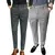 Outono/inverno novo cinza calças de lã masculina moda casual calças lixadas
