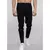 Calça de bolso monocromática masculina, calça diária, comprimento total - loja online