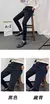 Imagem do Calça justa monocromática masculina, calça casual de negócios, moda primavera
