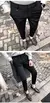 Imagem do Calças masculinas terno calças vestido novo estiramento fino em linha reta