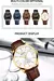 CURREN-Relógios Quartzo Masculino com pulseira de couro, relógios de pulso mas - Sky Secret
