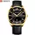 CURREN-Relógios Quartzo Masculino com pulseira de couro, relógios de pulso mas