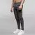 Calça de bolso monocromática masculina, calça diária, comprimento total