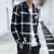 Primavera e outono estilo hong kong camisa xadrez masculina de manga comprida ca - comprar online