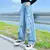 Meninas jeans fino estilo ocidental calças soltas 2022 novo outono crianças ra na internet