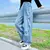 Meninas jeans fino estilo ocidental calças soltas 2022 novo outono crianças ra na internet