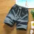 Shorts masculino verão novo algodão e linho calças de cinco pontos branco pra - comprar online