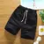 Shorts masculino verão novo algodão e linho calças de cinco pontos branco pra - comprar online