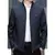 2024 nova primavera e outono gola vertical masculina jaqueta de meia-idade moda