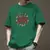 Camiseta de manga curta masculina gola redonda, marca de moda americana, top sol - comprar online