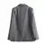 TRAFZA-Terno feminino listrado, gola virada para baixo, blazers encolhidos, mini