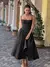 Vestido maxi plissado retrô sem mangas para mulheres, sexy fora do ombro, bainh