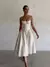 Vestido maxi plissado retrô sem mangas para mulheres, sexy fora do ombro, bainh - comprar online
