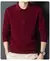 Suéter monocromático de caxemira masculino, pescoço polo, lã 100% pura