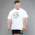 Camiseta de manga curta com gola redonda masculina e feminina, corredores de gra na internet