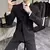 Casaco masculino Double Breasted terno fino, Blazer negócio, traje de festa de