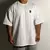 Camiseta de manga curta, cinco meias, masculina, 100% algodão, streetwear casua na internet