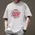 Camiseta de manga curta masculina gola redonda, marca de moda americana, top sol