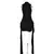 Articat-Vestido elegante sem mangas com renda com gola alta feminina, Slim Fit,